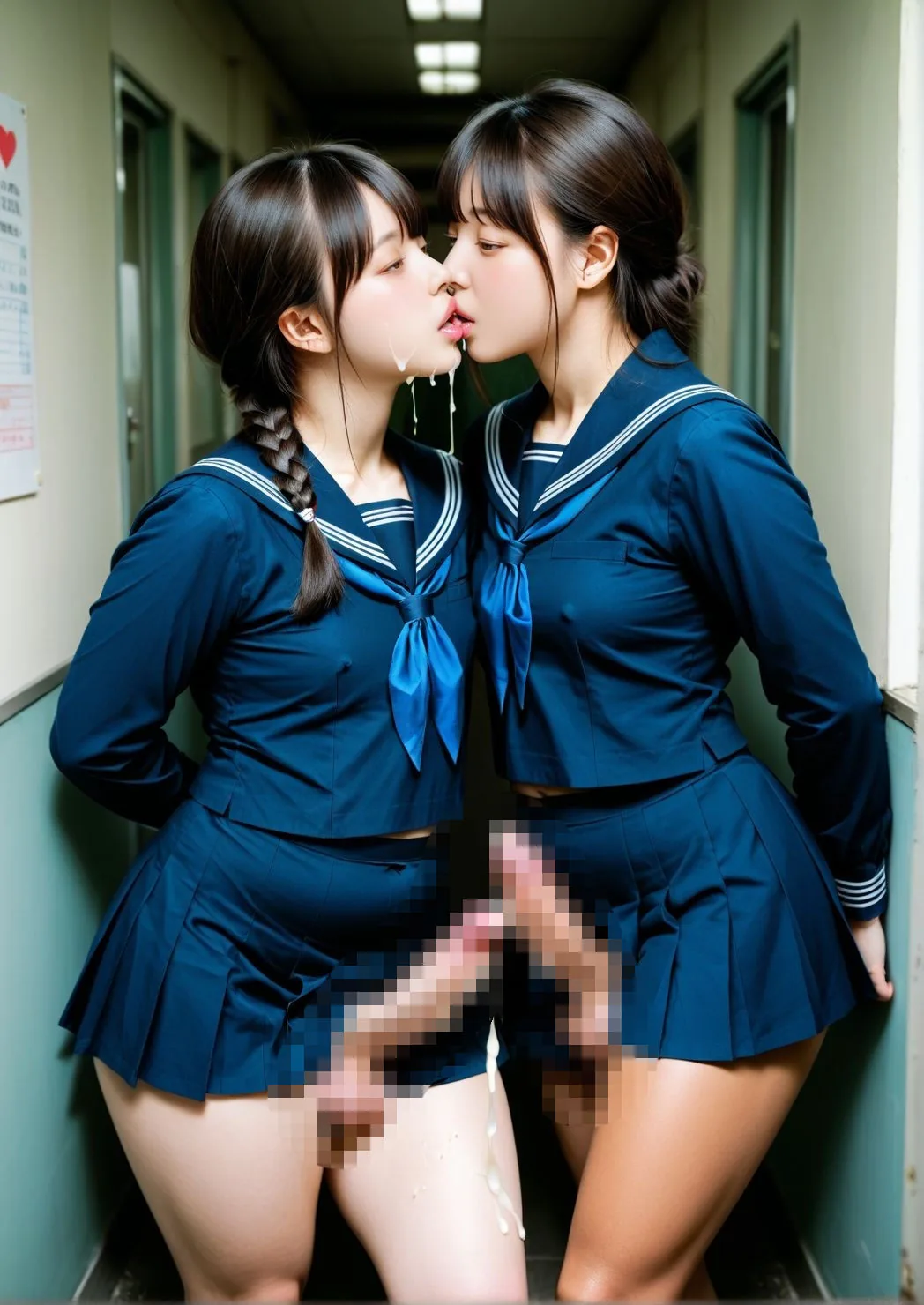 超絶リアル！！制服コスプレ！かわいいふたなりCG集 No.35【アナル見せ・オナニー・セックス・キス・兜合わせ】大容量498枚｜サンプル画像5｜オリジナル